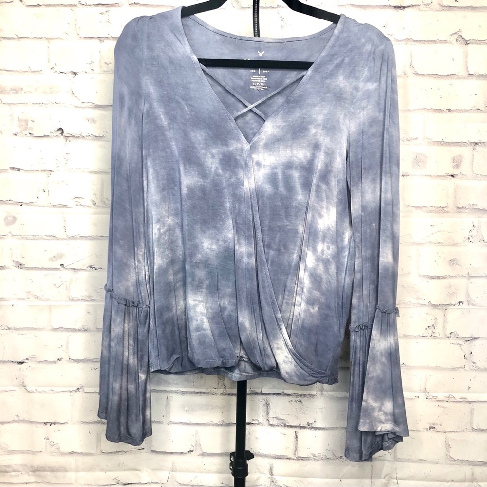 Tie dye blue top